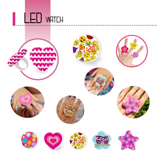 ANELLO-OROLOGIO LED DA DONNA/BAMBINA