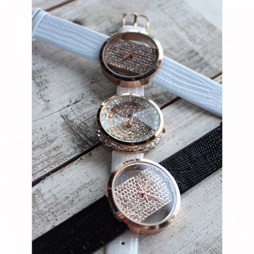 OROLOGIO DA DONNA IN PELLE H025 GOLD