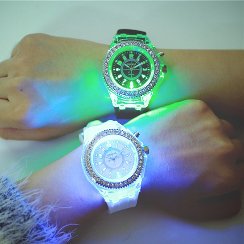 OROLOGIO ILLUMINANTE IN SILICONE DISCO