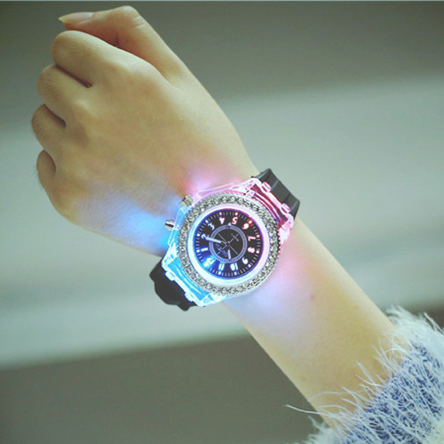 OROLOGIO ILLUMINANTE IN SILICONE DISCO