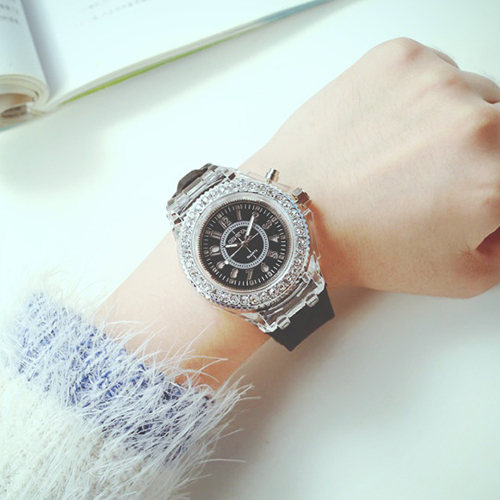 OROLOGIO ILLUMINANTE IN SILICONE DISCO