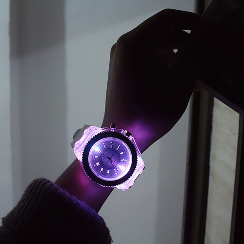 OROLOGIO ILLUMINANTE IN SILICONE DISCO
