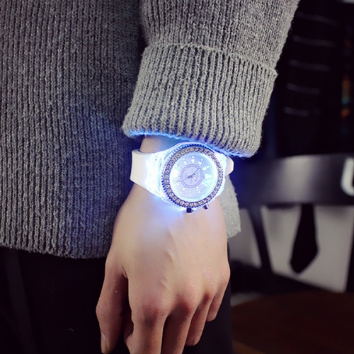 OROLOGIO ILLUMINANTE IN SILICONE DISCO
