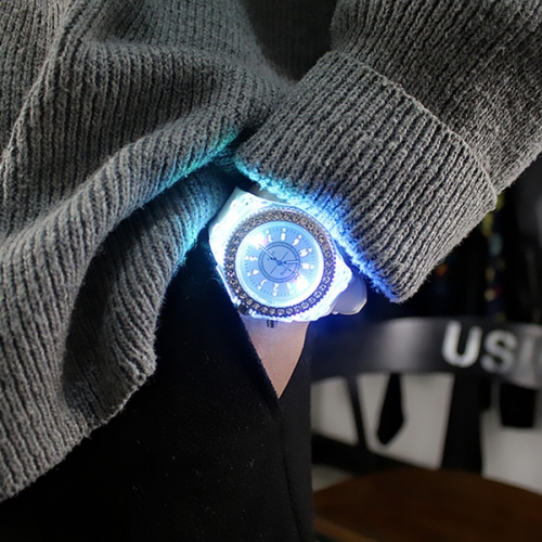 OROLOGIO ILLUMINANTE IN SILICONE DISCO