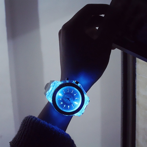 OROLOGIO ILLUMINANTE IN SILICONE DISCO