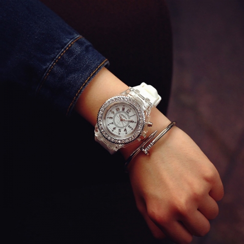 OROLOGIO ILLUMINANTE IN SILICONE DISCO
