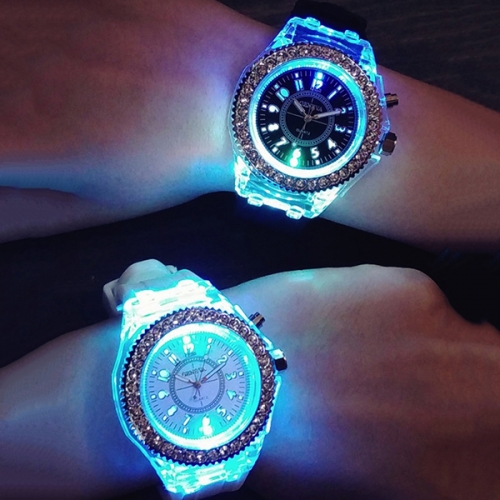 OROLOGIO ILLUMINANTE IN SILICONE DISCO