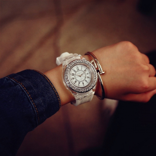 OROLOGIO ILLUMINANTE IN SILICONE DISCO