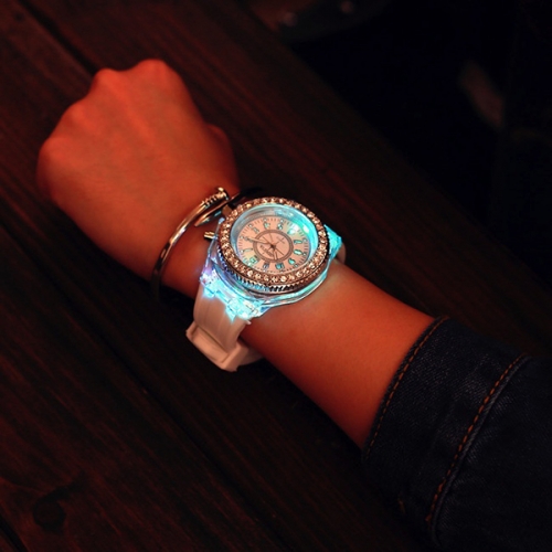 OROLOGIO ILLUMINANTE IN SILICONE DISCO