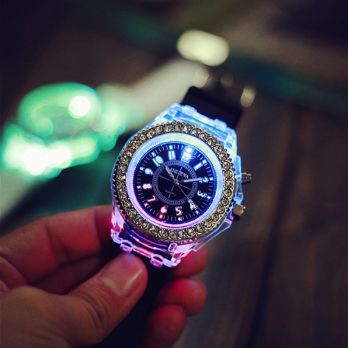 OROLOGIO ILLUMINANTE IN SILICONE DISCO