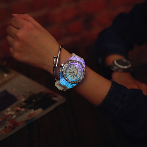 OROLOGIO ILLUMINANTE IN SILICONE DISCO