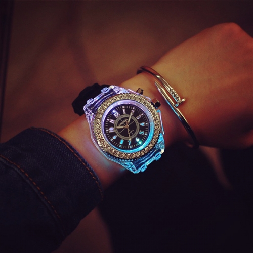 OROLOGIO ILLUMINANTE IN SILICONE DISCO