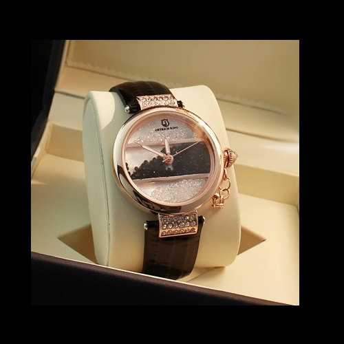 OROLOGIO DA DONNA IN PELLE CRYSTALS