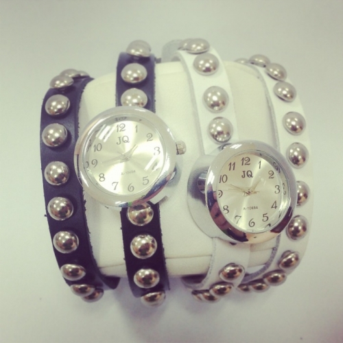 OROLOGIO DA DONNA IN PELLE SPIKES