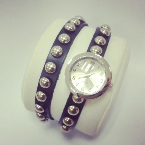 OROLOGIO DA DONNA IN PELLE SPIKES