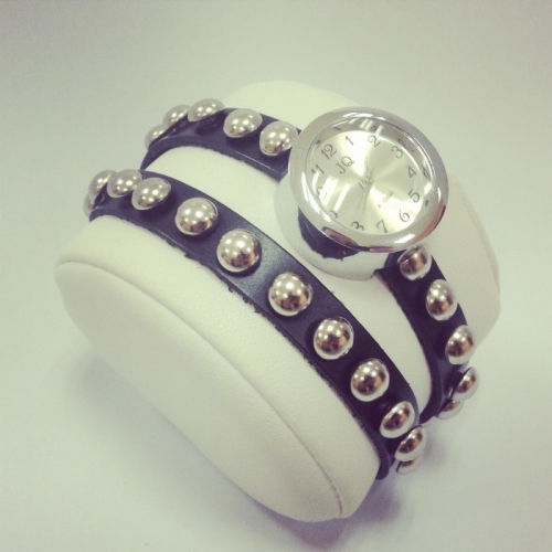 OROLOGIO DA DONNA IN PELLE SPIKES
