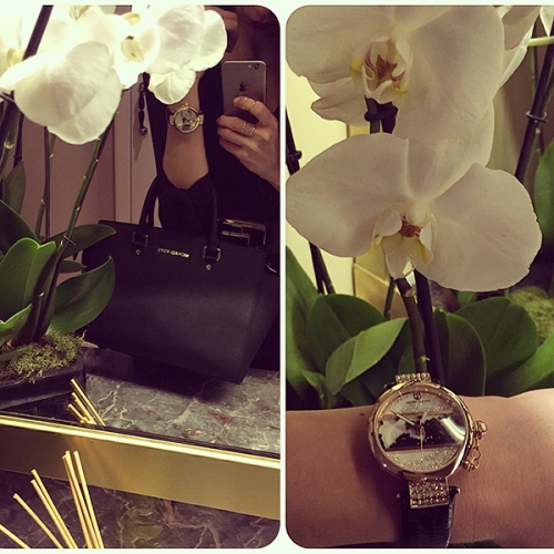 OROLOGIO DA DONNA IN PELLE CRYSTALS