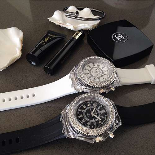 OROLOGIO ILLUMINANTE IN SILICONE DISCO