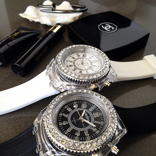 OROLOGIO ILLUMINANTE IN SILICONE DISCO