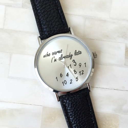 OROLOGIO DA DONNA IN PELLE WHO CARES